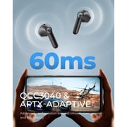 Soundpeats Air3 Bluetooth V5.2 Wireless Earbuds, Black