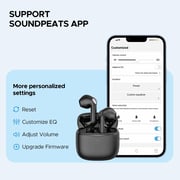 Soundpeats Air3 Bluetooth V5.2 Wireless Earbuds, Black