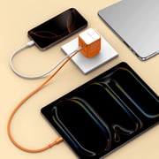 Momax Rectractable with USB-C Cable Adapter Black