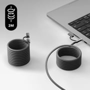 Momax USB-C to C and Lightning Magnetic Cable 1m Black
