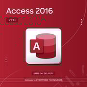 Microsoft Access 2016 2 PC Digital License Red