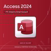 Microsoft Access 2024 1 PC Digital License Red