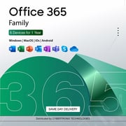 Microsoft Office 365 Family 1 Year Subscription 6 Devices