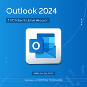 Microsoft Outlook 2024 1 PC Digital License Blue