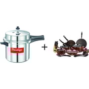 Prestige Pressure Cooker MPP24100 + PR20499 Non Stick Set 25 Pcs