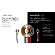 Dyson Supersonic Nural Hair Dryer Red Velvet/Gold - HD16 - International Version