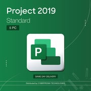 Microsoft Project 2019 Standard 5 PC License Green