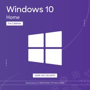 Microsoft Windows 10 Home (32 & 64 Bit) Lifetime Digital License Purple