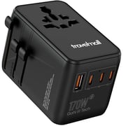 Travelmall 1 Pc Travel Adapter Black
