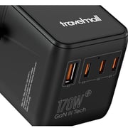 Travelmall 1 Pc Travel Adapter Black
