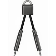 Travelmall USB- C To USB-C Keychain 12cm Black