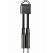 Travelmall USB- C To USB-C Keychain 12cm Black