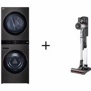 LG 2024 WashTower 27'' - 19kg washer, 16kg dryer + A9K-CORE Vacuum Cleaner