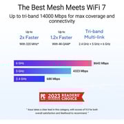 Asus Zen WiFi BT8 Wireless Tri Band Mesh Extendable Router 3 Pack