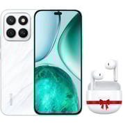 Honor X8C 512GB, 8GB RAM, 4G LTE, Dual SIM , Moonlight White + Free Earbuds Choice X6