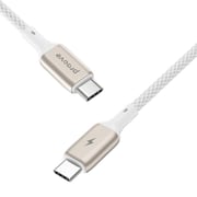 Proove Dense Metal Type-C To Type-C Cable 1m White