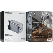 Green Lion GaN Premium Wall Charger 70cm Grey