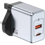Green Lion GaN Premium Wall Charger 45W Grey