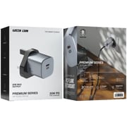 Green Lion Premium Series GaN Wall Charger Grey