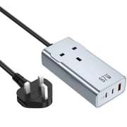 Green Lion GaN Premium Wall AC Socket 1.5m Grey