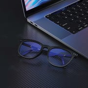 Green Lion Black Anti Blue Light Glasses For Men GNABLUGLSBK