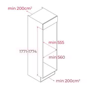 Teka Built In Refrigerator 316 Litres RSL 73370 ME