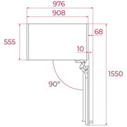 Teka Built In Combi Refrigerator 556 Litres RBF 78980 FI