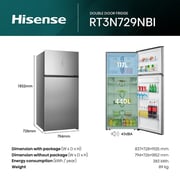 Hisense Top Mount Refrigerator 729 Litres RT3N729NBI