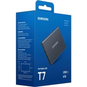 Samsung T7 Portable SSD USB 3.2 4TB Titan Gray MU-PC4T0T/AM