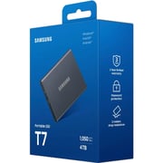 Samsung T7 Portable SSD USB 3.2 4TB Titan Gray MU-PC4T0T/AM
