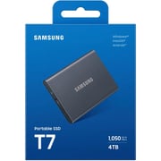 Samsung T7 Portable SSD USB 3.2 4TB Titan Gray MU-PC4T0T/AM