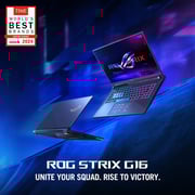 Asus ROG Strix G16 Gaming (2025) Laptop - AMD Ryzen 9-9955HX3D / 16inch WQXGA / 1TB SSD / 32GB RAM / 12GB NVIDIA GeForce RTX 5070 Graphics / Windows 11 Home / English & Arabic Keyboard / Eclipse Gray / Middle East Version - [G614FR-G32X3D]