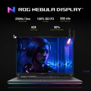 Asus ROG Strix G16 Gaming (2025) Laptop - AMD Ryzen 9-9955HX3D / 16inch WQXGA / 1TB SSD / 32GB RAM / 12GB NVIDIA GeForce RTX 5070 Graphics / Windows 11 Home / English & Arabic Keyboard / Eclipse Gray / Middle East Version - [G614FR-G32X3D]