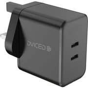 Deviced 2 Port GaN Wall Charger Black