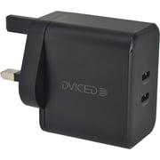 Deviced 2 Port GaN Wall Charger Black