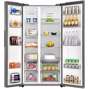 Haier Side By Side Refrigerator 600L Sunlight Steel - HRF-768SS