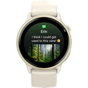 Garmin 010-02985-01 Vivoactive 6 Smartwatch Lunar Gold with Bone Band
