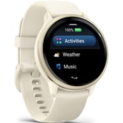 Garmin 010-02985-01 Vivoactive 6 Smartwatch Lunar Gold with Bone Band
