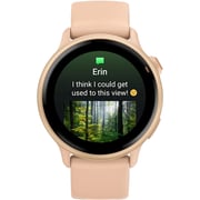 Garmin 010-02985-03 Vivoactive 6 Smartwatch Metallic Pink Dawn with Pink Dawn Band