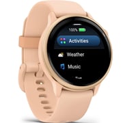 Garmin 010-02985-03 Vivoactive 6 Smartwatch Metallic Pink Dawn with Pink Dawn Band