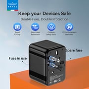 Brave Fast GAN 3 AC Adapter Black