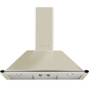 Smeg Victoria Aesthetic Built In Wall Hood 90cm Cream Painted - KT90PE