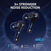 Anker Liberty 4 Pro True Wireless Earbuds, ACAA 3.0, LDAC, Noise Cancelling, Blue-A3954H31