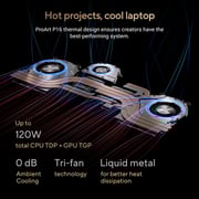 Asus ProArt P16 (2025) Laptop - AMD Ryzen AI 9-HX 370 / 16inch 4K / 4TB SSD / 64GB RAM / 8GB NVIDIA Geforce RTX 5070 Graphics / Windows 11 Home / English & Arabic Keyboard / Nano Black / Middle East Version - [H7606WP-ME025W]