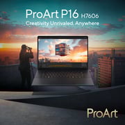 Asus ProArt P16 (2025) Laptop - AMD Ryzen AI 9-HX 370 / 16inch 4K / 4TB SSD / 64GB RAM / 8GB NVIDIA Geforce RTX 5070 Graphics / Windows 11 Home / English & Arabic Keyboard / Nano Black / Middle East Version - [H7606WP-ME025W]