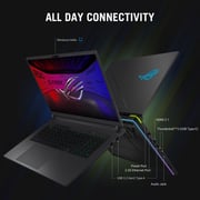 Asus ROG Strix G16 Gaming (2025) Laptop - 2nd Gen / Intel Core Ultra 9-275HX / 16inch / 1TB SSD / 32GB RAM / 16GB NVIDIA GeForce RTX 5080 Graphics / Windows 11 Home / English & Arabic Keyboard / Gray / Middle East Version - [G615LW-G321W]