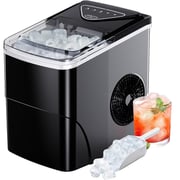 Jinou JT-105 Countertop Ice Maker with 2L Refillable Water Tank, Black