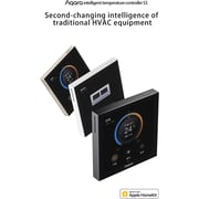 Aqara S3 Smart Zigbee LED Thermostat with Touch Screen, Temperature & Humidity Sensors, Black