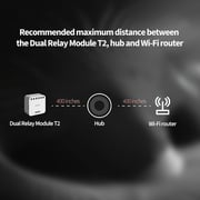 Aqara Dual Relay Module T2 with Matter Support, Smart Home Integration, White