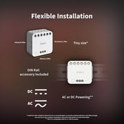 Aqara Dual Relay Module T2 with Matter Support, Smart Home Integration, White